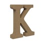 MDF Wooden Letter K 13cm image number 1