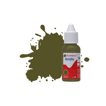Humbrol 159 Khaki Drab Matt Acrylic Paint Dropper 14ml 