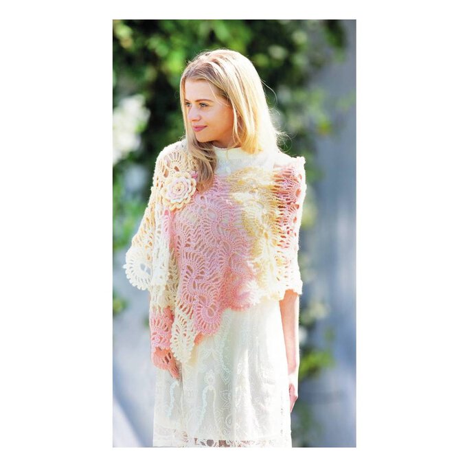Wendy Fleur DK Crochet Lace Stole Digital Pattern 5994 image number 2