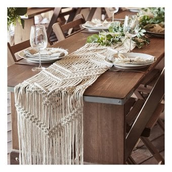 Ginger Ray Macramé Table Runner 200cm x 35cm