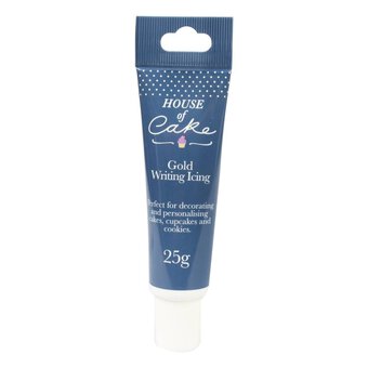 House of Cake Gold Writing Icing 25g
