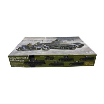 Academy German Panzer I Ausf B and Motorcycle Model Kit 1:35