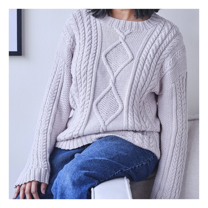 Knitcraft Moss Stitch Jumper Digital Pattern 0348 image number 3