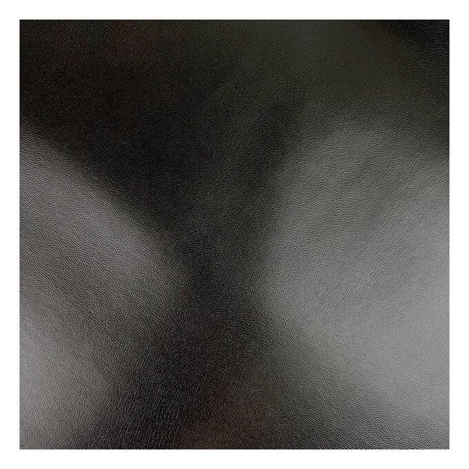 Black Leatherette Fabric by the Metre image number 2