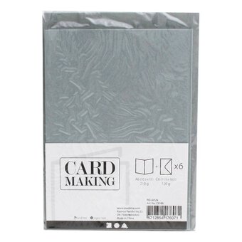 Grey Cards  A6 6 Pack