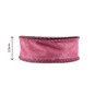Mid Pink Wire Edge Organza Ribbon 25mm x 3m image number 3