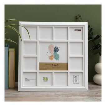 White Multi-Aperture Frame 34cm x 34cm