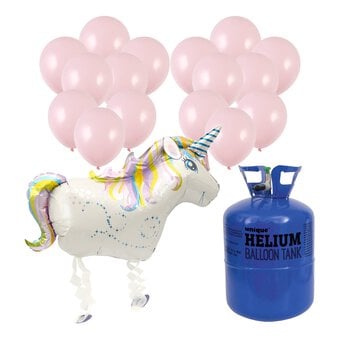 Unicorn Balloon and Helium Kit Bundle
