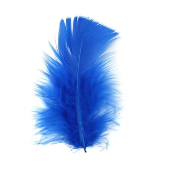 Royal Blue Craft Feathers 5g