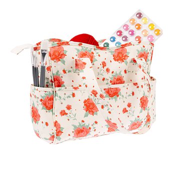 Vintage Floral Craft Bag
