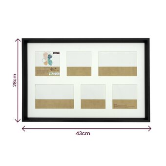 Black Multi-Aperture Frame 28cm x 43cm