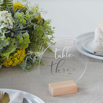 Cricut: How to Make an Acrylic Table Number Sign