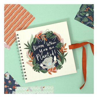 Spiral Bound Me to You Plants Scrapbook 8 x 8 Inches
