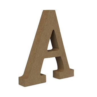 MDF Wooden Letter A 13cm