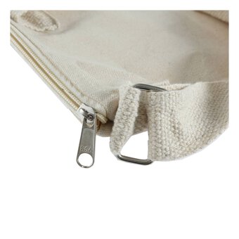 Natural Canvas Bag with Zip 39cm x 45cm