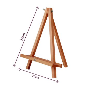 Natural Mini Tripod Table Easel 24 x 20 x 30cm