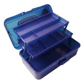 Purple Metallic Caddy 33cm x 20cm x 15cm
