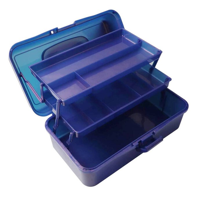 Purple Metallic Caddy 33cm x 20cm x 15cm image number 1