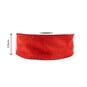 Orange Red Wire Edge Organza Ribbon 25mm x 3m image number 3