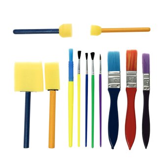 Kids Paint Brush Set 12 Pack