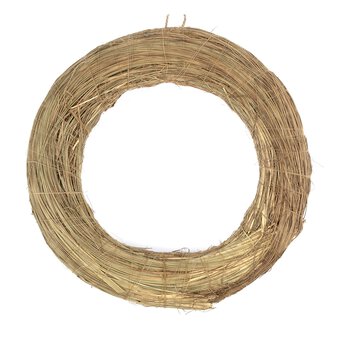 Natural Grass Wreath 29cm