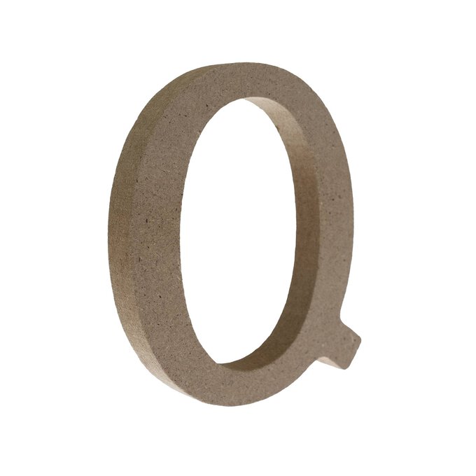 MDF Wooden Letter Q 8cm image number 1