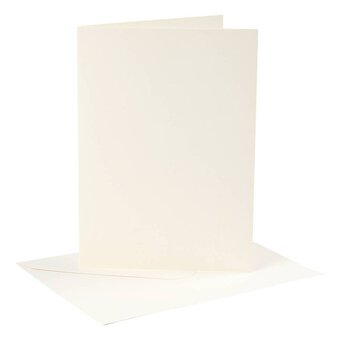Off White Cards  5 x 7 Inches 4 Pack