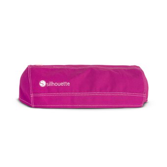 Silhouette Pink Canvas Portrait Dust Cover 