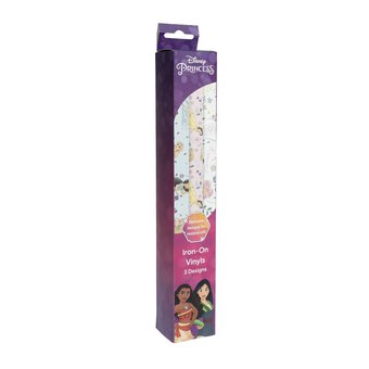 Disney Princess Floral Iron-On Vinyl 12 x 12 Inches 3 Pack