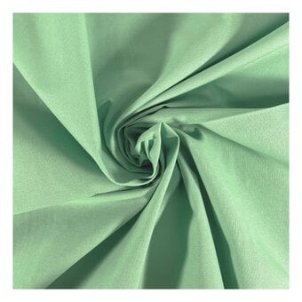 Mist Green Cotton Homespun Fabric by the Metre