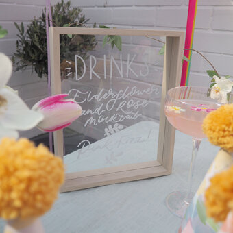 How to Create Lettering on Glass or Acrylic