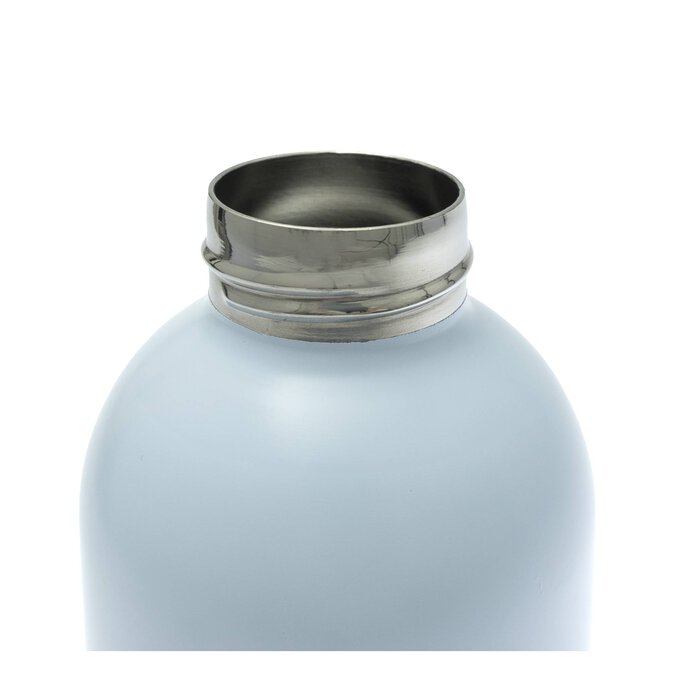 Blue Matt Metal Water Bottle image number 4