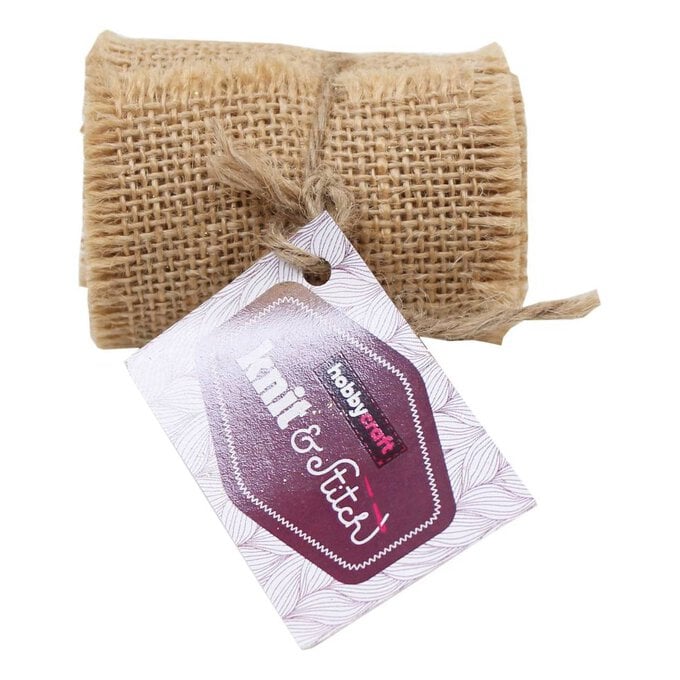 Natural Jute Fabric Roll 6cm x 2m image number 2