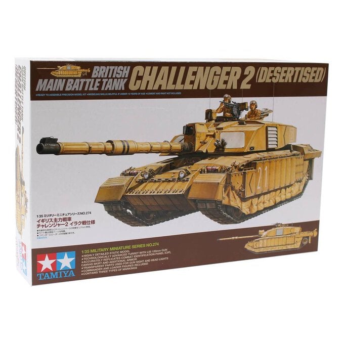 Tamiya Challenger II Tank Desertised Model Kit 1:35 image number 1
