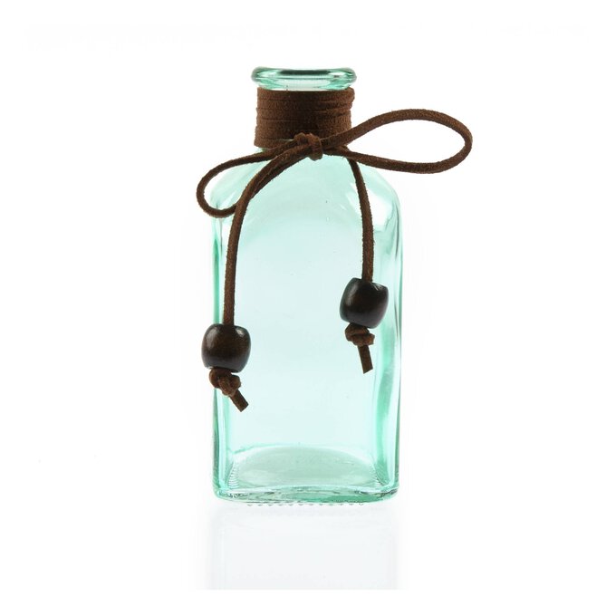 Square Green Glass Vase 11cm image number 1