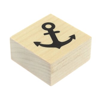 Anchor Wooden Stamp 3.8cm x 3.8cm