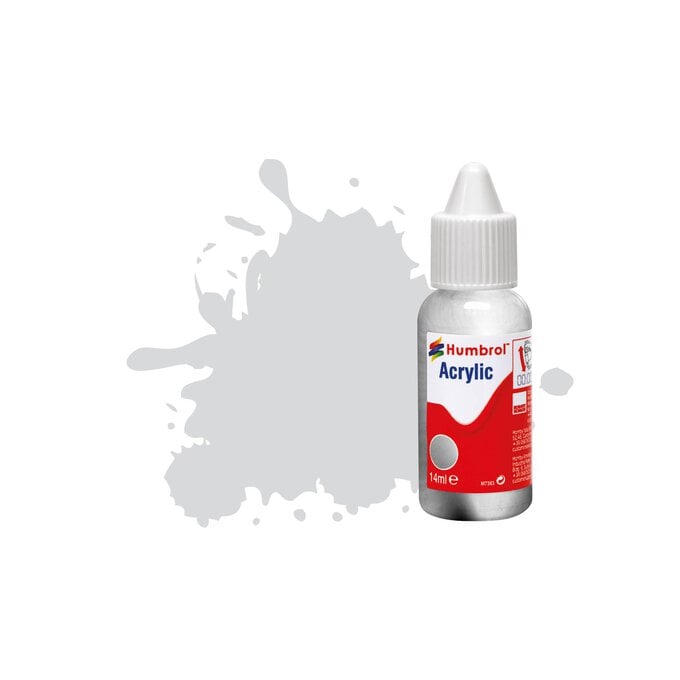 Humbrol 11 Silver Metallic Acrylic Paint Dropper 14ml 
