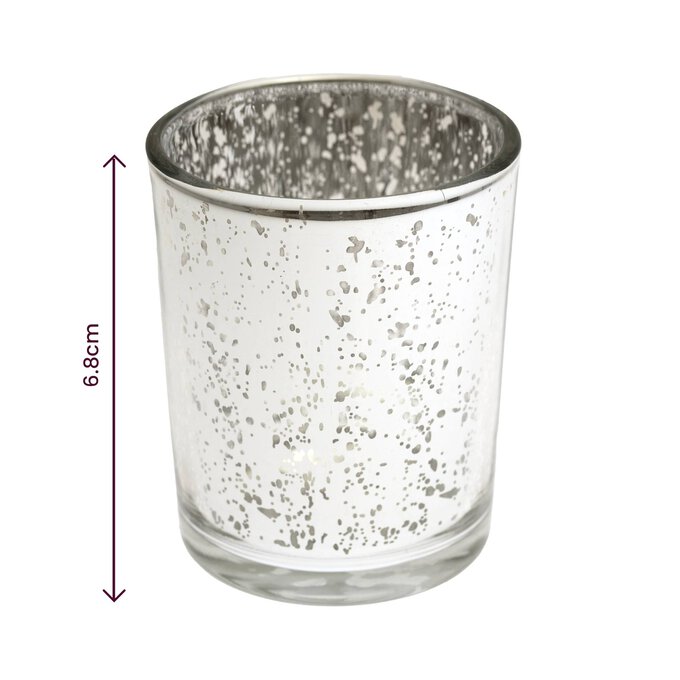 Silver Glass Votive 7cm image number 4