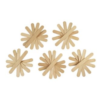 Natural Craft Sticks 30 Pack