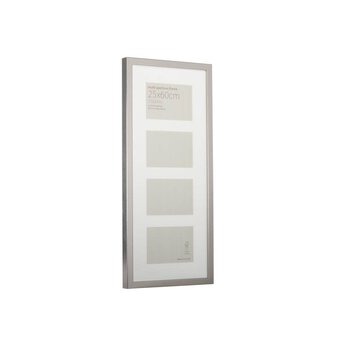 Metallic Silver Multi-Aperture Frame 25cm x 60cm