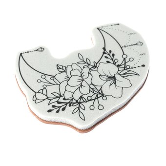 Flower Moon Tattoo Cling Stamp