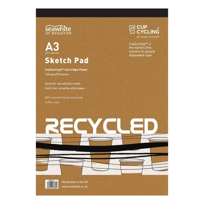 Seawhite CupCycling Cartridge Paper Pad A3 image number 1