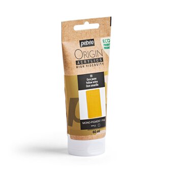 Pebeo Origin Yellow Ochre Acrylic Paint 60ml 