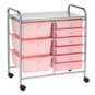 Blush Rolling Organiser 9 Drawers image number 1