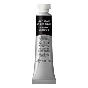 Winsor & Newton Lamp Black Professional Watercolour Tube 5ml