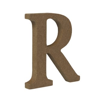MDF Wooden Letter R 8cm