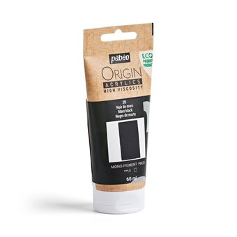 Pebeo Origin Mars Black Acrylic Paint 60ml