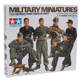 Tamiya German Tank Crew at Rest Model Kit 1:35