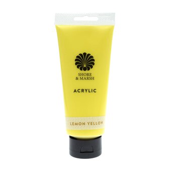 Shore & Marsh Lemon Yellow Acrylic Paint 200ml