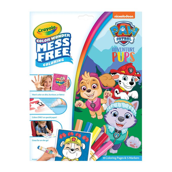 Crayola Paw Patrol Colour Wonder Colouring Set image number 1
